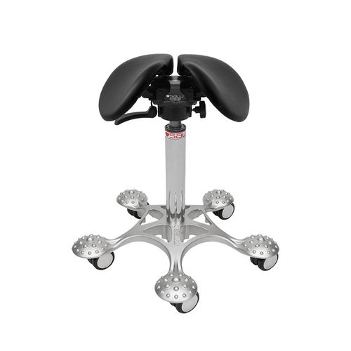 Taburete para consulta médica - Salli SwingFit - Salli Systems - de altura variable / con ruedas / con forma de silla de montar