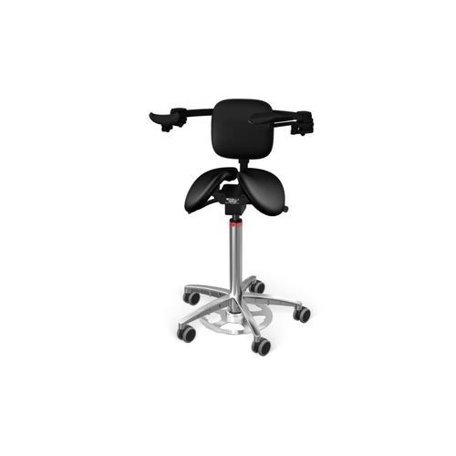 Taburete para odontología - Salli Microscope - Salli Systems - con reposabrazos / ergonómico