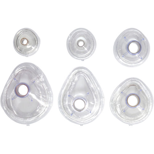 Máscara para anestesia sin látex - 7-980 series - SunMed - de un solo uso / transparente