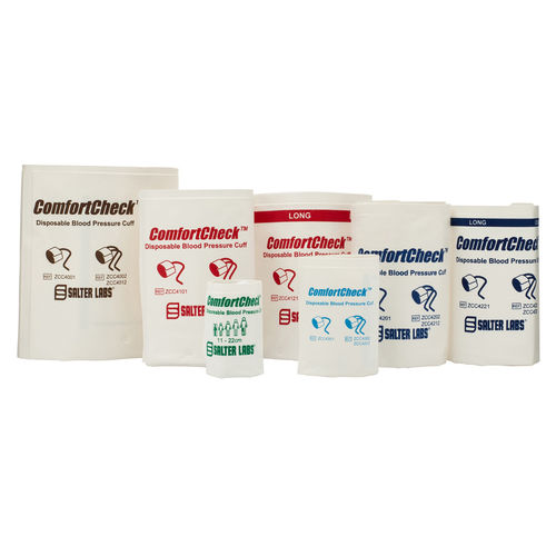 Manguito para la presión arterial - ComfortCheck™ - SunMed - sin látex / de tela / de un solo uso