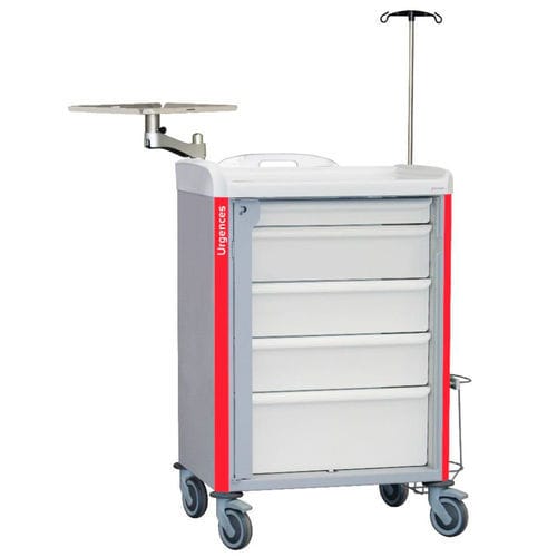 Carro de emergencia - 8Y164H100P4.U2 - Samarit Medical - médico / de hospital / de uso general