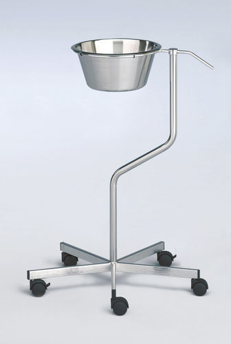 Portacuencos con ruedas - 242.1250.0 - SCHMITZ medical GmbH - de acero inoxidable