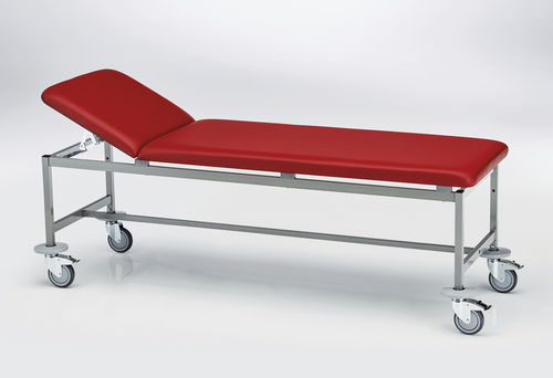 Camilla de exploración manual - 211.9301.0 - SCHMITZ medical GmbH - con respaldo regulable / de altura fija / con ruedas
