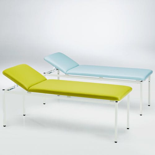 Camilla de exploración manual - 211.1180.0 - SCHMITZ medical GmbH - de altura fija / con respaldo regulable / de 2 secciones
