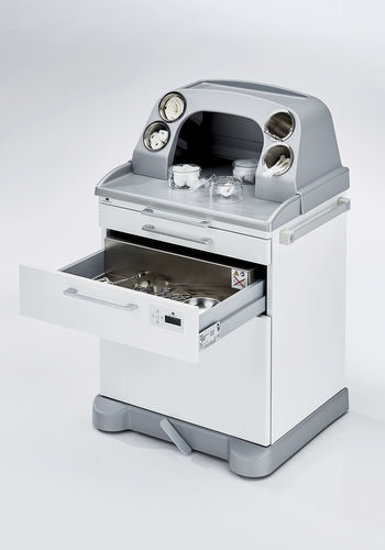 Carro médico - 426.5040.0 - SCHMITZ medical GmbH - para instrumental / para cuidados / con compartimento para la basura