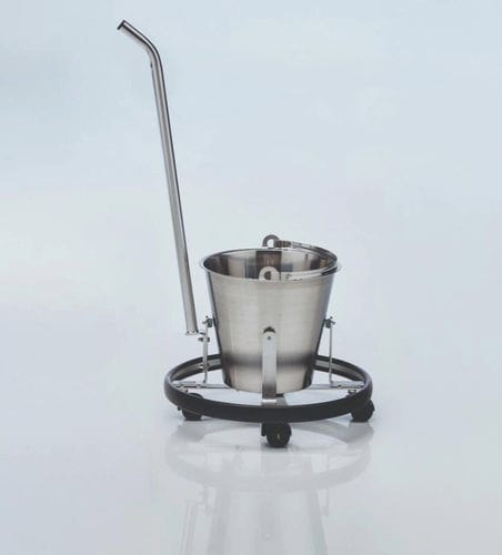 Portacuencos con ruedas - 252.1190.0 - SCHMITZ medical GmbH - de acero inoxidable