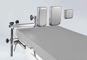 Soporte para espalda para mesa de operaciones - 101.0121.0SCHMITZ - Accesorios para mesas de quirófano - SCHMITZ medical GmbH - de posicionamiento / de altura regulable / de acero inoxidable