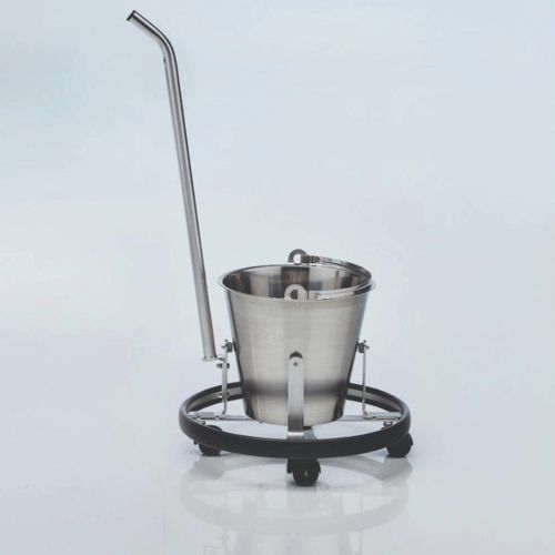 Portacuencos con ruedas - 252.1190.0 - SCHMITZ medical GmbH - de acero inoxidable