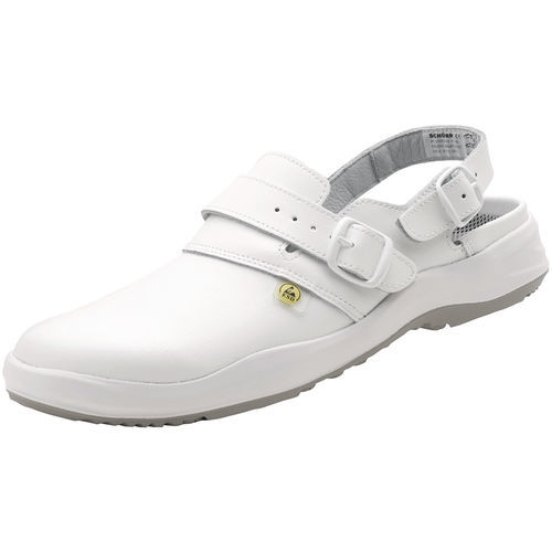 Zueco hospitalario unisex - DEGGENDORF - Schürr Schuhvertrieb - antimicrobiano / blanco / negro