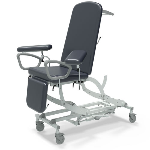 Sillón para extracción de sangre hidráulico - CLINNOVA Phlebotomy 1 - SEERS Medical - 3 secciones / con reposapiés / con ruedas