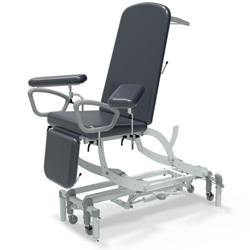 Sillón para extracción de sangre hidráulico - NV9456P-PRM-LG - SEERS Medical - 3 secciones / con reposapiés / con ruedas