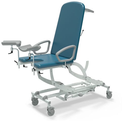 Mesa de exploración ginecológica - CLINNOVA Gynae 1 - SEERS Medical - hidráulica / con respaldo regulable / de altura variable