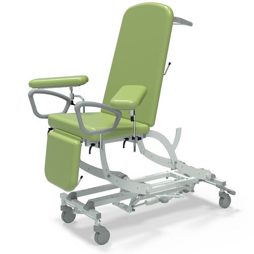 Sillón para extracción de sangre hidráulico - NV9656P-PRM-LG - SEERS Medical - 3 secciones / con reposapiés / con ruedas
