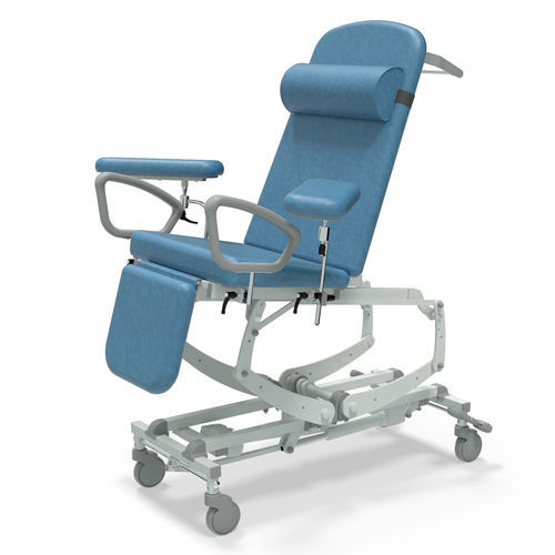 Sillón para extracción de sangre eléctrico - NV9596P-CLS-DSP-DG - SEERS Medical - 3 secciones / con reposapiés / con ruedas