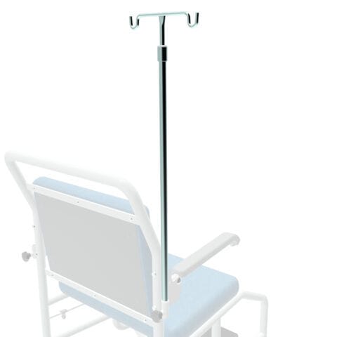 Portasueros para mesa de reconocimiento - 8012 - SEERS Medical - 2 ganchos / telescópico / de acero inoxidable
