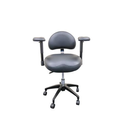 Silla de cirujano hidráulica - S-MED-2ARMSTL - Seiler Medical - de altura variable