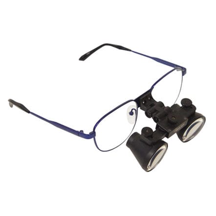 Lupa quirúrgica con montura de gafas - TITANIUM - Seiler Medical - con sistema abatible