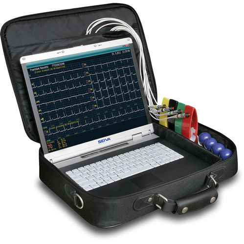 Electrocardiógrafo para diagnóstico en reposo - SEIVA Praktik  - Seiva - 12 canales / para PC / con impresora