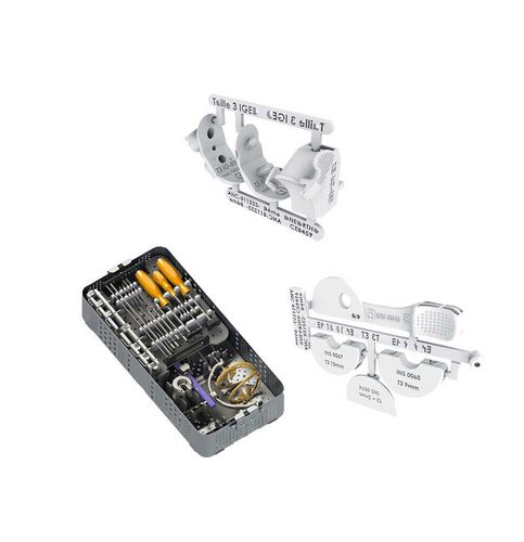 Kit de instrumentos para implantación de prótesis de rodilla - UNI KROMA®  - SERF - estéril / desechable
