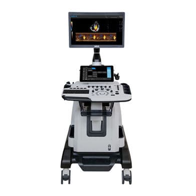 Ecógrafo con soporte - Apogee 5800 Ace - SIUI - para ecografía polivalente / doppler-color / 3D/4D