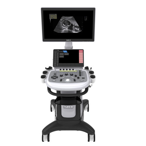 Ecógrafo con soporte - Apogee 5300 Elite - SIUI - para ecografía polivalente / para ecografía ginecológica y obstétrica / para ecografías abdominales y pélvicas