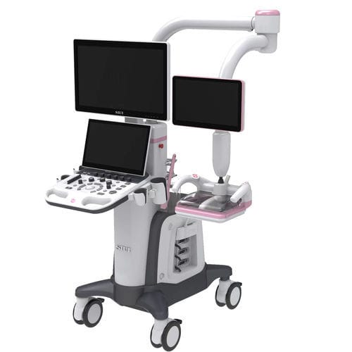 Ecógrafo con soporte - IBUS 60 - SIUI - para ecografía polivalente / para ecografía ginecológica y obstétrica / para ecografía de mama