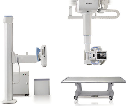 Sistema de radiografía digital - Apollo Pro - Landwind Medical - para radiografía polivalente / con Bucky en el suelo / con brazo portatubos telescópico de techo