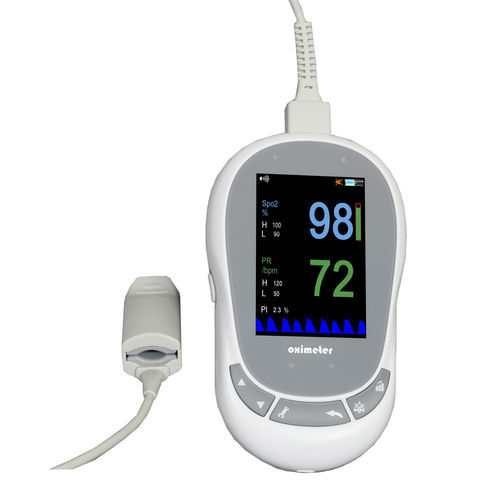 Pulsioxímetro portátil de mano - iOxi-10 - Unicare - médico / alimentado por batería / con sensor separado