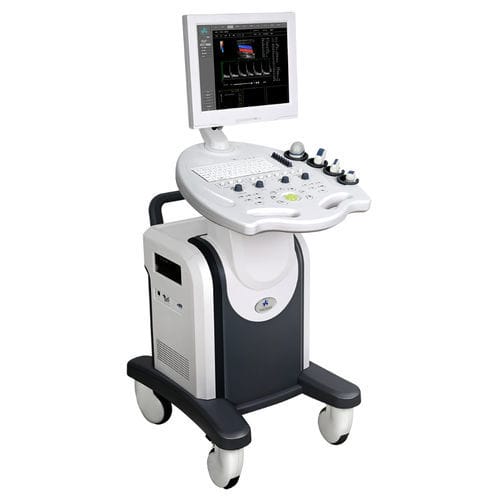 Ecógrafo con soporte - FDC8000 - Shenzhen Well.D Medical Electronics - para ecografía polivalente / blanco y negro / doppler-color