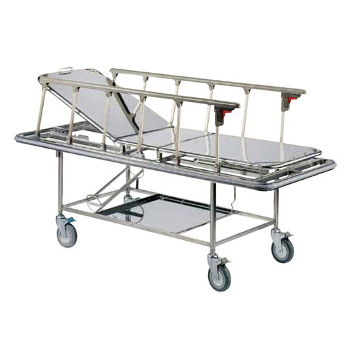 Carro camilla de transporte - BT-100 - Sigma-Care Development  - manual / con respaldo regulable / de 2 secciones