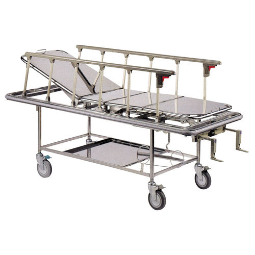 Carro camilla de emergencia - BT-200 - Sigma-Care Development  - manual / con respaldo regulable / de 2 secciones
