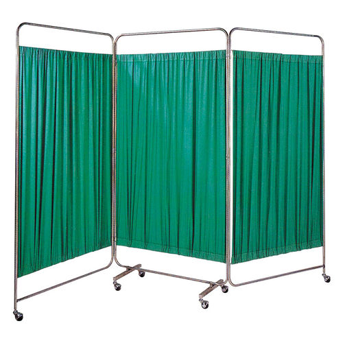 Biombo médico móvil - SE-020 - Sigma-Care Development  - plegable / 3 paneles / con cortina