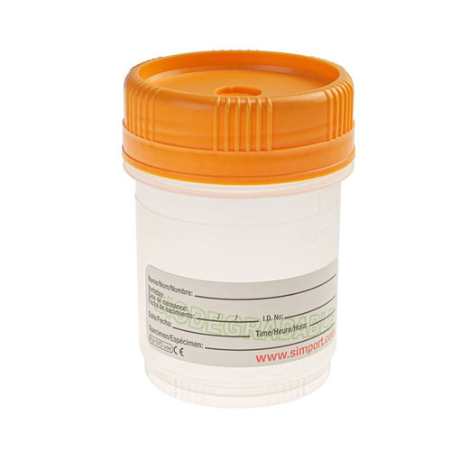 Recipiente para muestras de orina - C567 SpecTainer™ - Simport Scientific - biológico / de polipropileno / con tapón de rosca