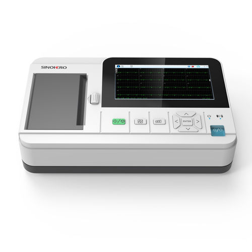 Electrocardiógrafo para diagnóstico en reposo - SE600 - Sino-Hero - 6 canales / digital / con impresora