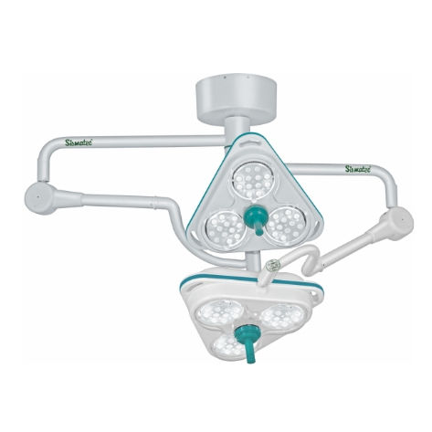 Lámpara cialítica de techo - DUPLEX 3LE-3LE - Sismatec - LED / 2 brazos