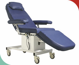 Sillón para extracción de sangre eléctrico - LDC-11 / LDC-12 / LDC-13 - Labtop Instruments Pvt. Ltd. - de 3 secciones / con ruedas