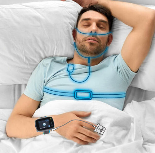 Polígrafo con conexión inalámbrica - SOMNOtouch&trade; - SOMNOmedics  - con monitorización SpO2 / ambulatorio