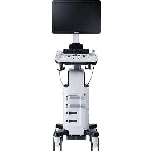 Ecógrafo con soporte, compacto - HS30 - Samsung Healthcare Germany - para ecografía polivalente / blanco y negro / doppler-color