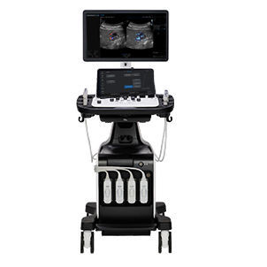 Ecógrafo con soporte - V6 - Samsung Healthcare Germany - para ecografía polivalente / blanco y negro / doppler-color