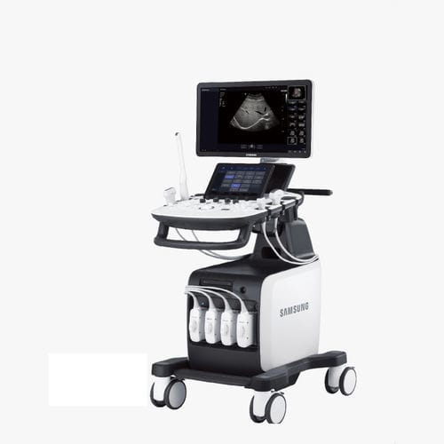 Ecógrafo con soporte - HS60 - Samsung Healthcare Germany - para ecografía polivalente / blanco y negro
