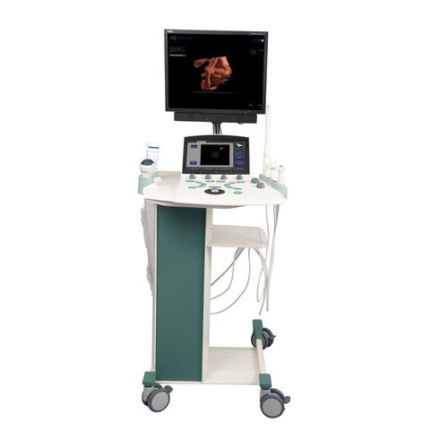 Ecógrafo con soporte - Orcheo XQ - Sonoscanner - para ecografía polivalente / blanco y negro / doppler-color