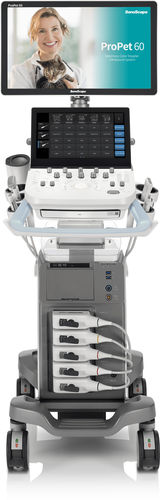 Ecógrafo veterinario con soporte - ProPet 60 - SonoScape - multifuncional