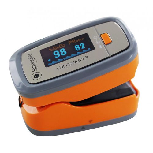 Pulsioxímetro de dedo - Oxystart - Spengler SAS - compacto / médico / alimentado por batería