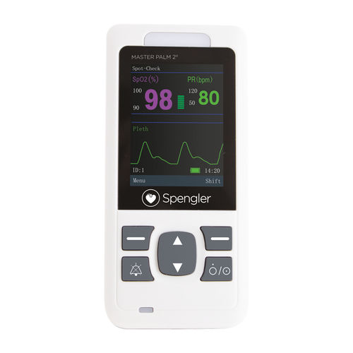 Pulsioxímetro portátil de mano - Masterpalm 2 - Spengler SAS - médico / para asistencia domiciliaria / con sensor separado