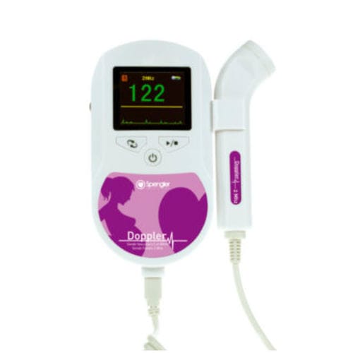 Doppler fetal - Spengler SAS - de bolsillo / con cardiofrecuencímetro