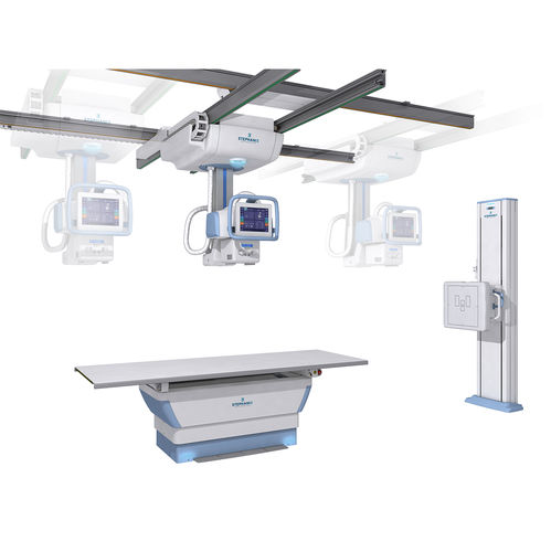 Sistema de radiografía digital - Xtreme Premium - Stephanix - para radiografía polivalente / con brazo portatubos pivotante de techo / con Bucky en el suelo