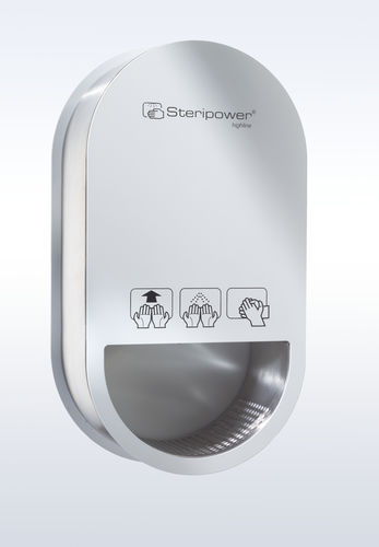 Dispensador de solución hidroalcohólica de suelo - Steripower highline - Steripower - de pared / automático