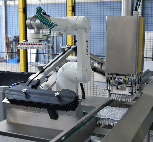 Sistema de embalaje automatizado - Sterisys - de pie / para palés / para tuberías