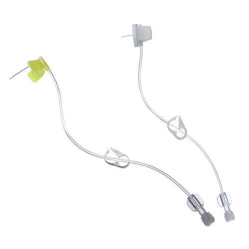 Aguja de inyección intravenosa - PORT-JECT® - STERYLAB - de Huber / con aleta