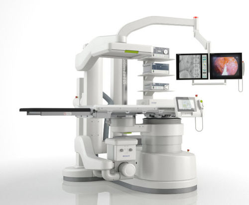 Litotriptor extracorpóreo - MODULITH&reg; SLX-F2 connect - Storz Medical - fijado al suelo / con mesa de litotricia / con amplificador de brillo